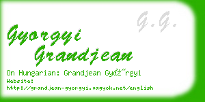 gyorgyi grandjean business card